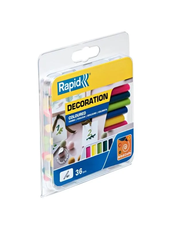 Lijm D7 Trendy Kleuren 36 stuks 90mm van Rapid – productfoto
