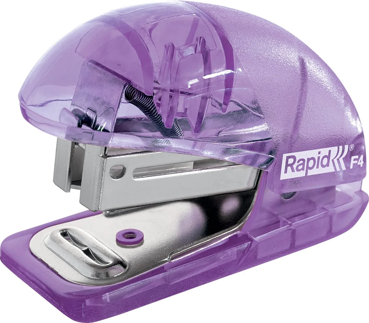 Mini Nietmachine met Bovenlaadmechanisme - Capaciteit tot 10 Vellen - Geïntegreerde Ontnieter - Nietjes Meegeleverd van Rapid in Lavendel – productfoto