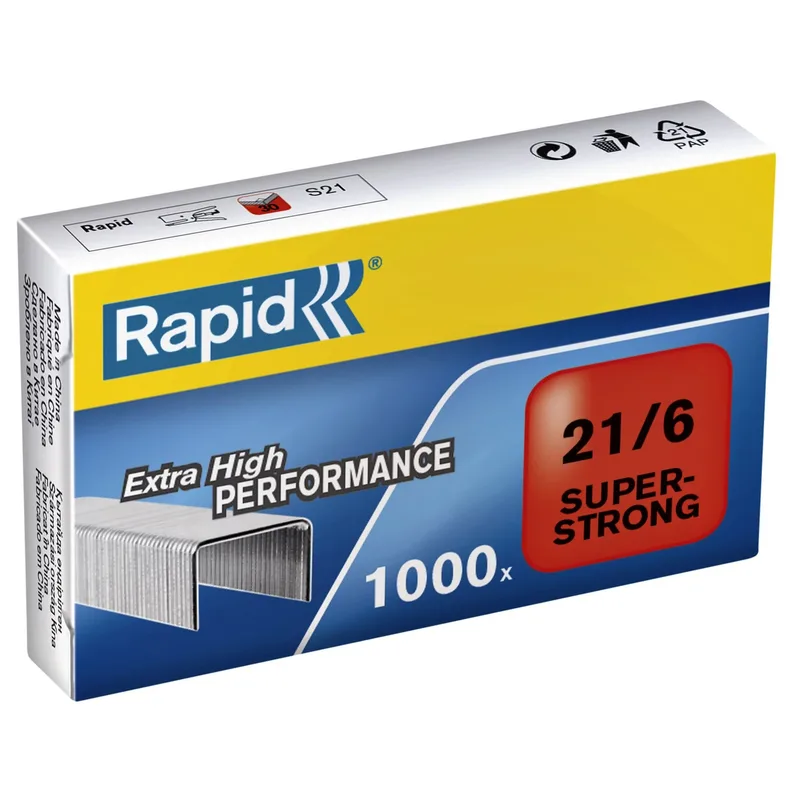 Nieten rapid 21/6 gegalv super strong 1000st | 5 stuks by Rapid – product photo