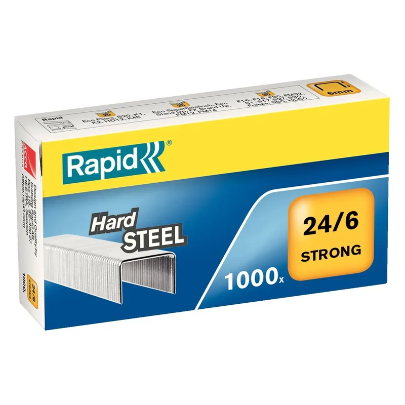 Nieten rapid 24/6 staal strong 1000st | 5 stuks by Rapid – product photo