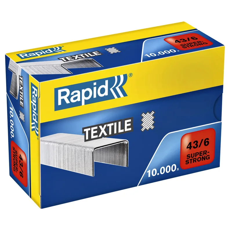 Nieten rapid 43/6 textiel super strong 10.000st by Rapid – product photo