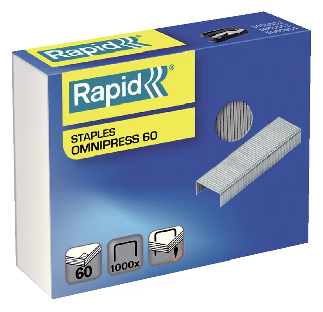 Nieten Rapid Omnipress 60 1000 stuks by Rapid – product photo