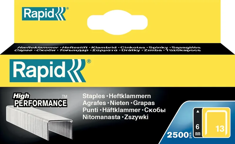 Nietjes 13/6, gegalvaniseerd, doos van 2.500 nietjes von Rapid – Produktfoto