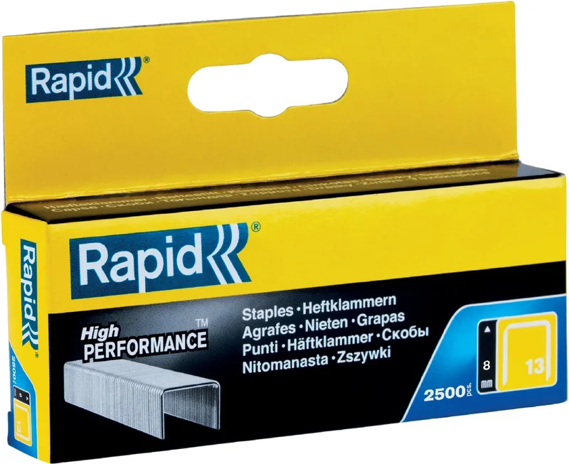 Nietjes 13/8, gegalvaniseerd, doos van 2.500 nietjes de Rapid – photo produit