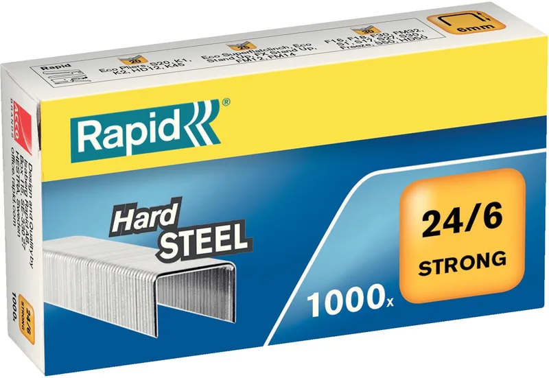 Nietjes 24/6, staal, doos van 1.000 nietjes de Rapid – photo produit