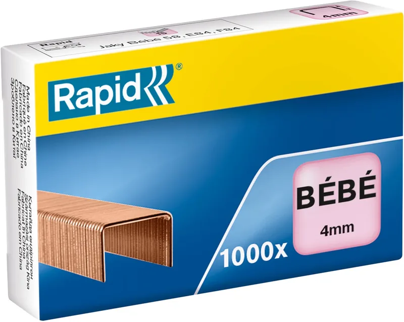 nietjes Bébé, verkoperd, doos van 1000 nietjes von Rapid – Produktfoto