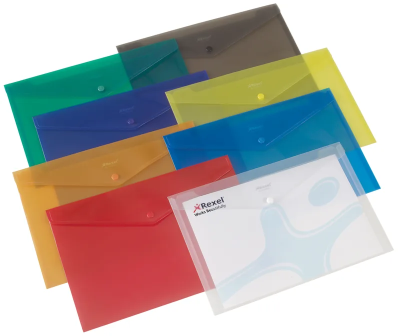 Dokumententasche Folder, DIN A4, farbig sortiert von Rexel – Produktfoto