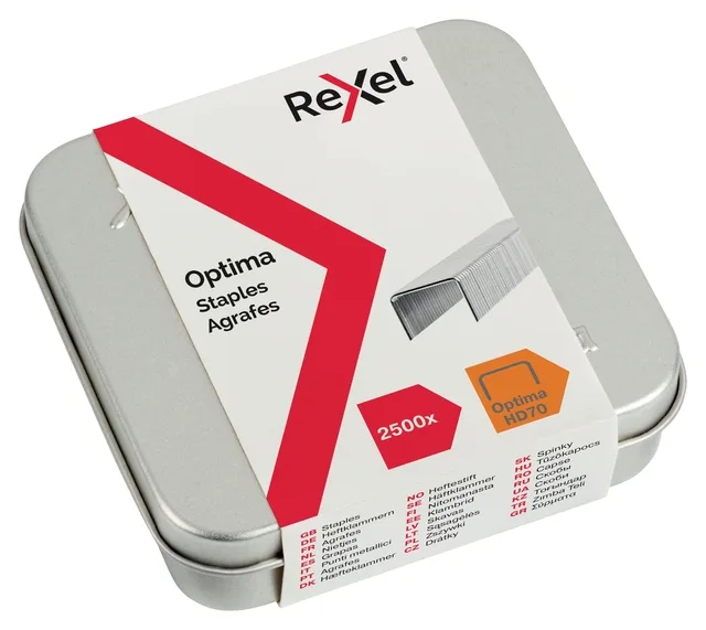 Nieten Rexel Optima nr70HD gegalvaniseerd 2500 stuks by Rexel – product photo