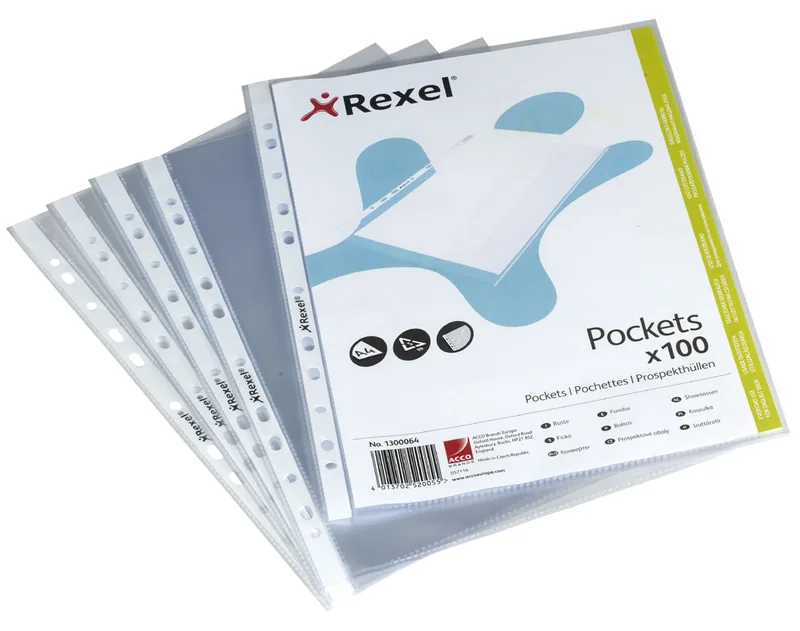 Prospekthülle Top Quality, A4, PP, glasklar, 0,08 mm by Rexel – product photo