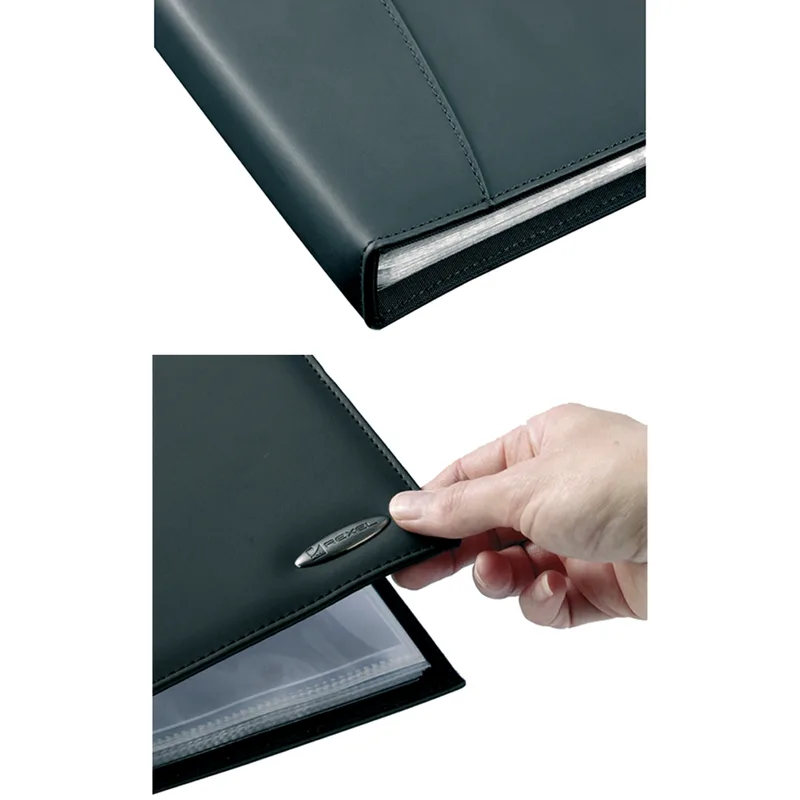 Sichtbuch SOFT TOUCH SMOOTH, A4, mit 24 Hüllen von Rexel – Produktfoto