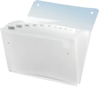 Sorteermap Rexel Ice 13-vaks transparant van Rexel – productfoto 1 van 2