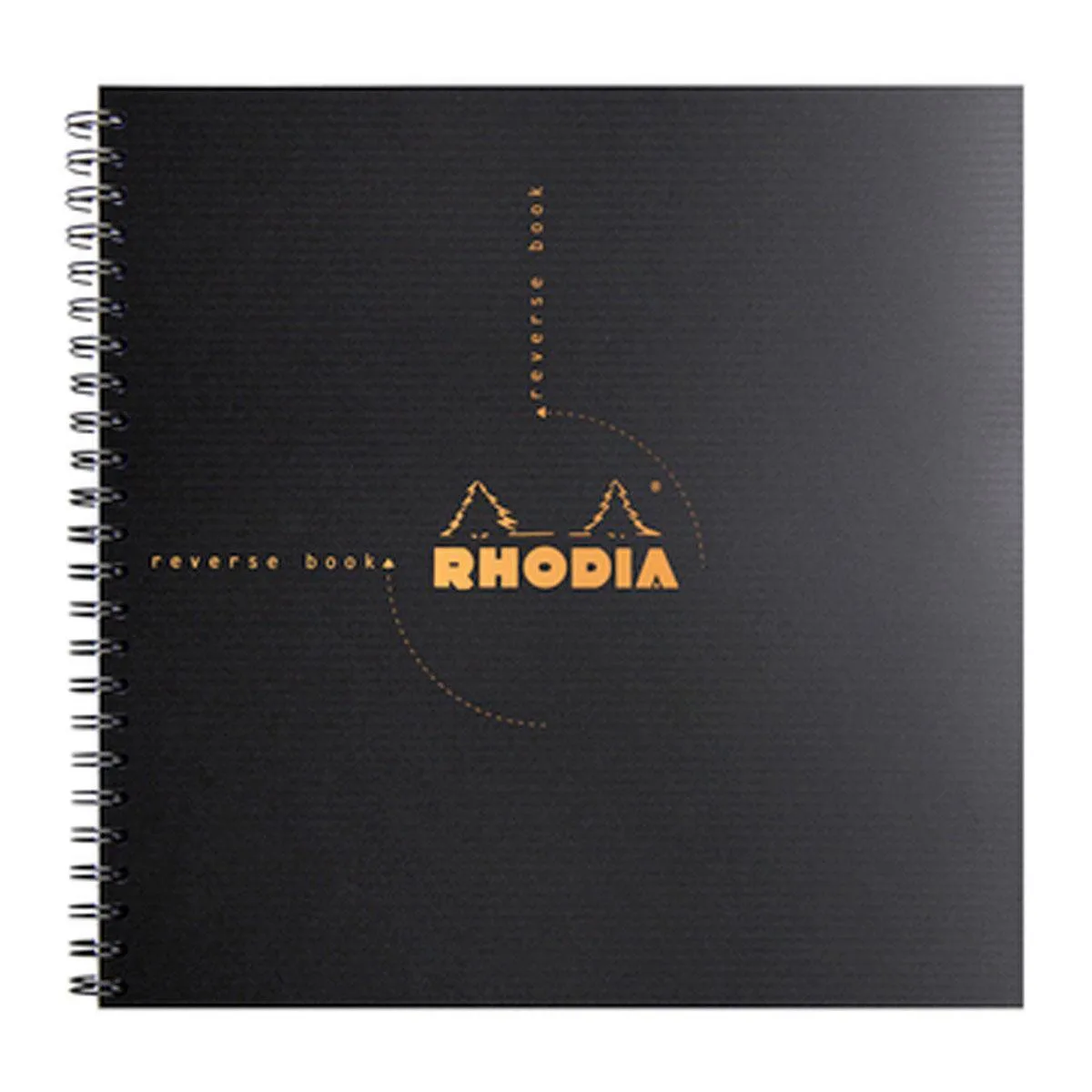 NoteBook – 21 x 21 cm Geruit från Rhodia i Svart – produktbild