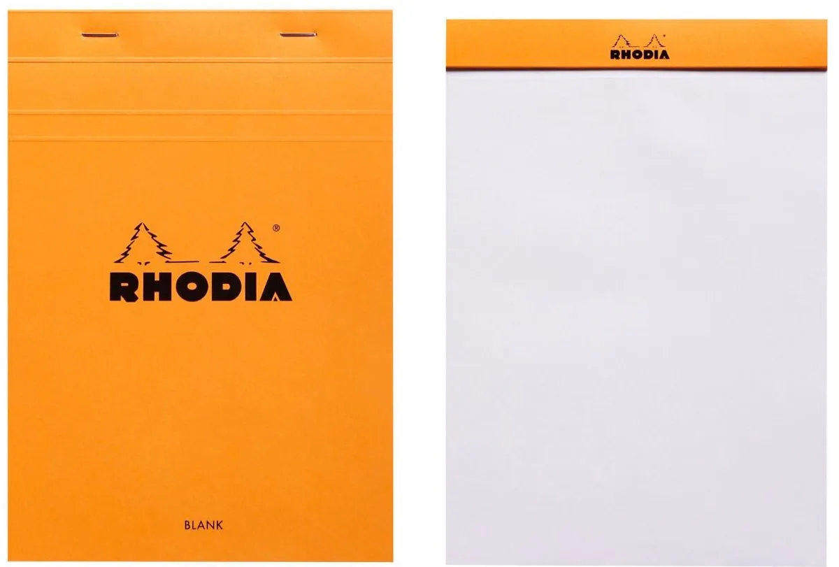 Notitieblok - Schrijfblok - N16 - Blanco - A5 - 80g - 80 vel by Rhodia in Orange – product photo
