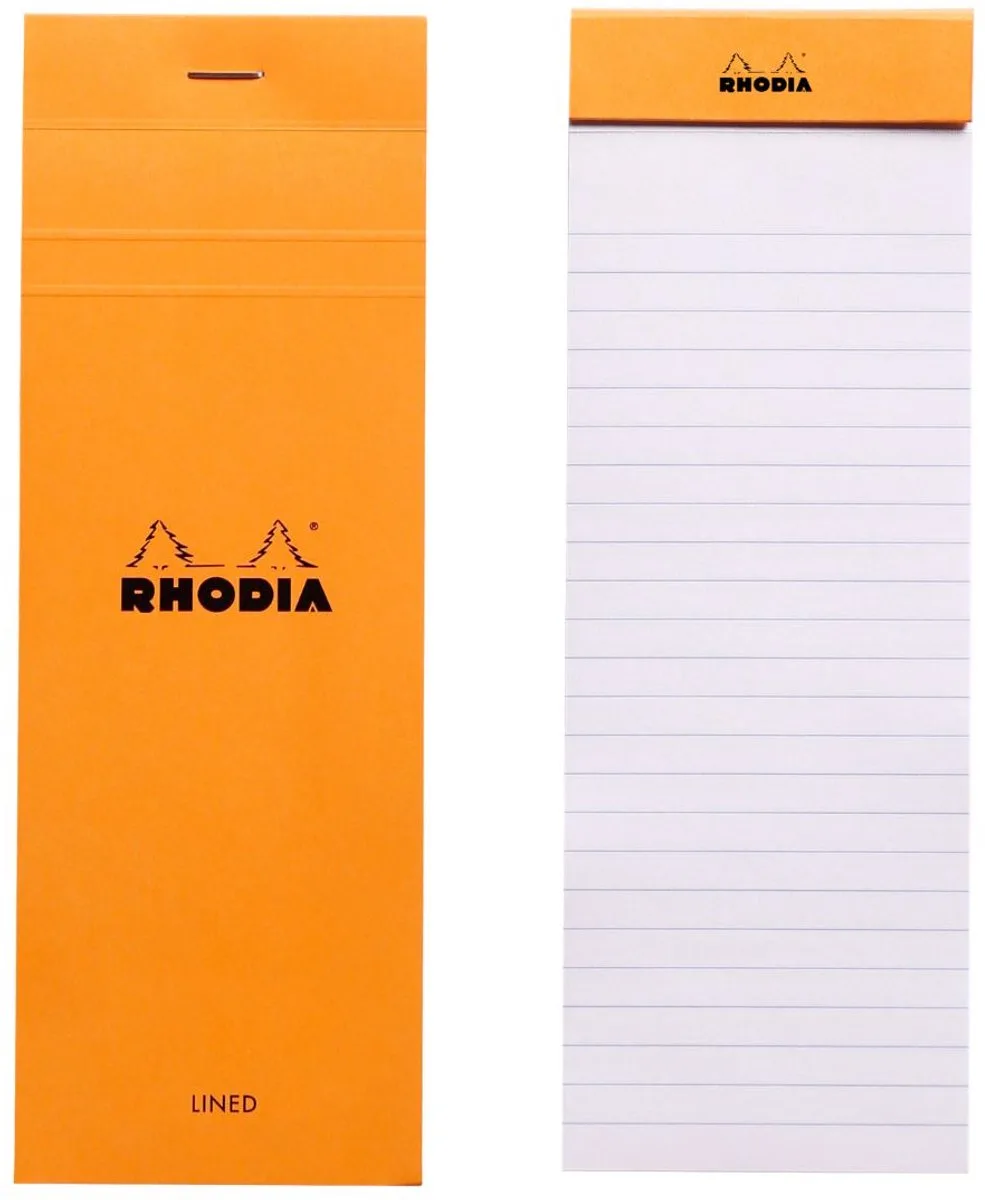 Notitieblok - Schrijfblok - N8 - Gelijnd - 80g - 80 vel by Rhodia in Orange – product photo