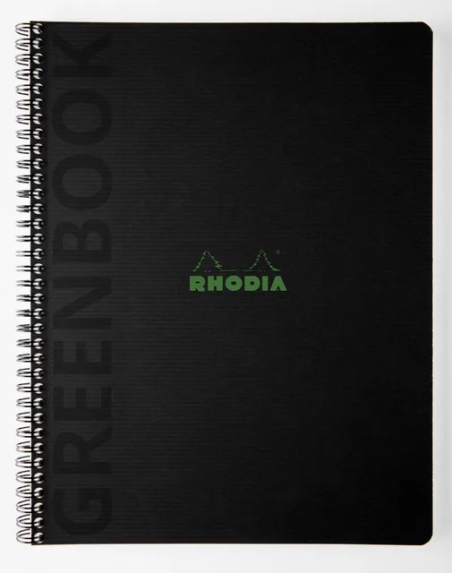 Notitieboek Rhodia Greenbook recycled A4+ lijn 160 pagina's 90gr sc