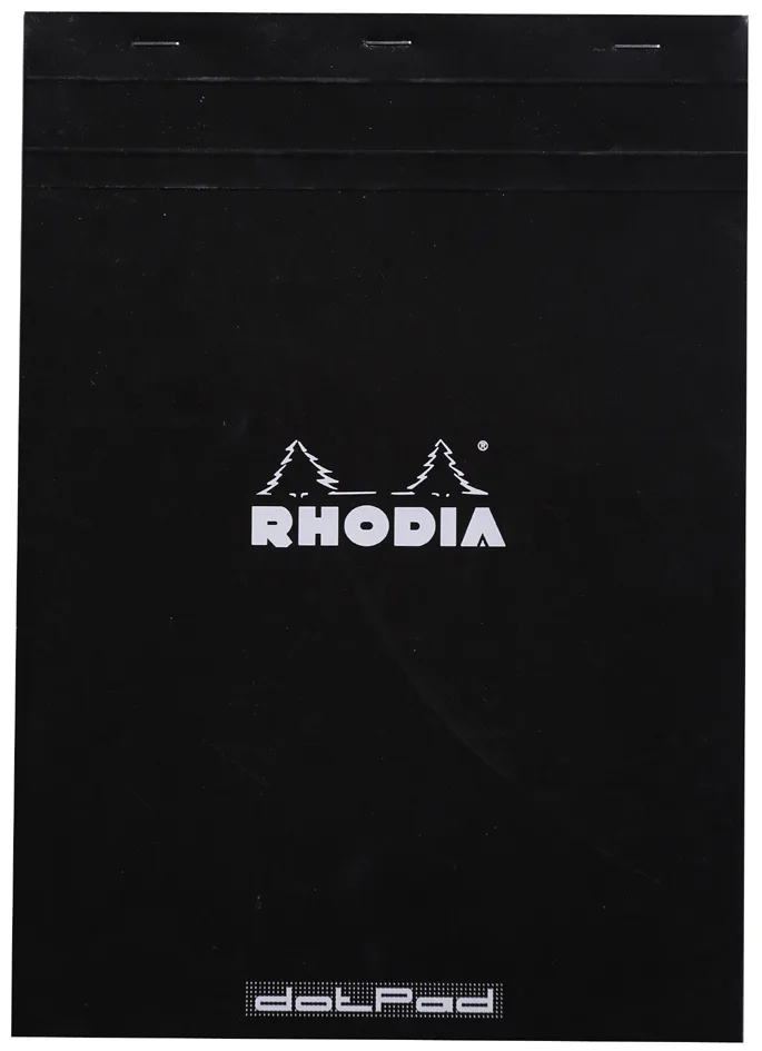 Notizblock , dotPad, , DIN A4+, gepunktet, schwarz by Rhodia – product photo