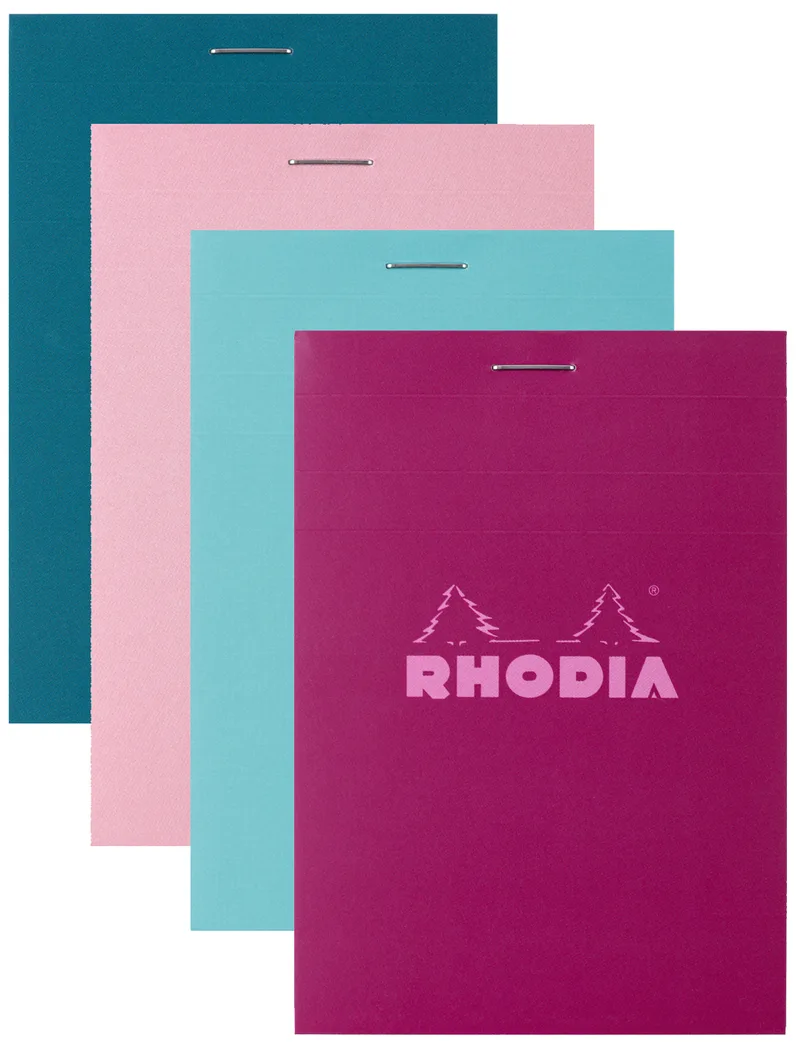 Notizblock No. 11, DIN A7, kariert, farbig sortiert von Rhodia – Produktfoto