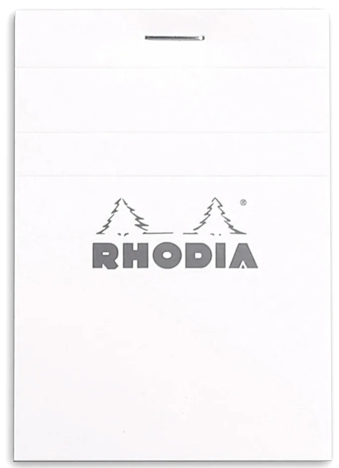 Notizblock No. 11, DIN A7, kariert, weiß von Rhodia – Produktfoto