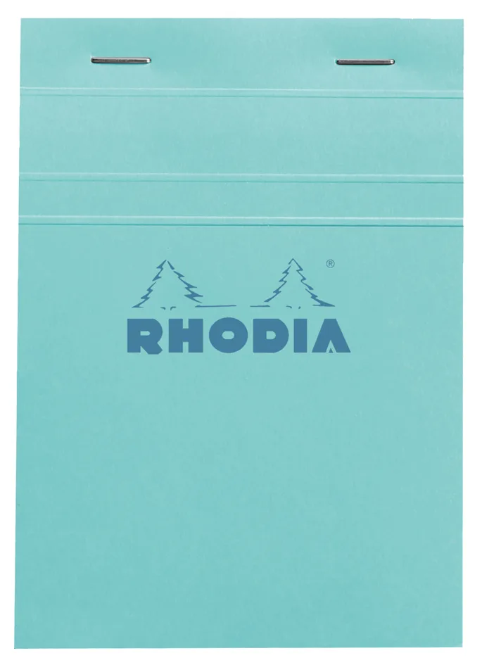 Notizblock No. 13, DIN A6, kariert, azurblau von Rhodia – Produktfoto