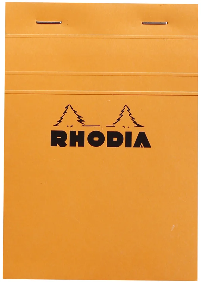 Notizblock No. 13, DIN A6, kariert, orange van Rhodia – productfoto