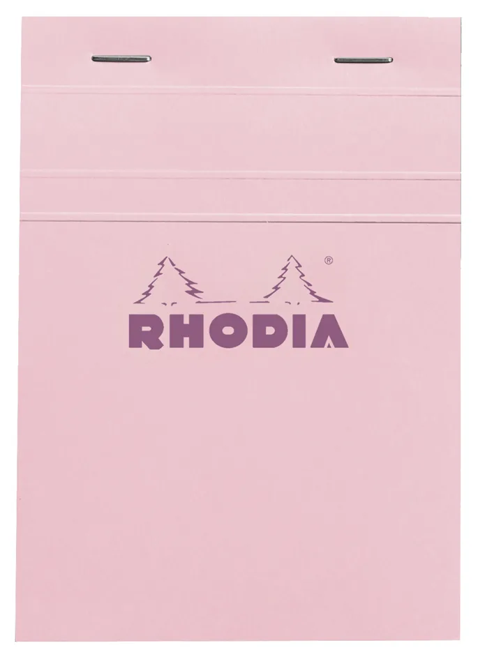 Notizblock No. 13, DIN A6, kariert, rosa van Rhodia – productfoto