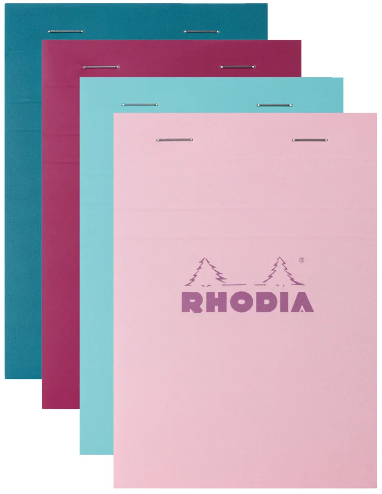 Notizblock No. 16, DIN A5, kariert, farbig sortiert von Rhodia – Produktfoto