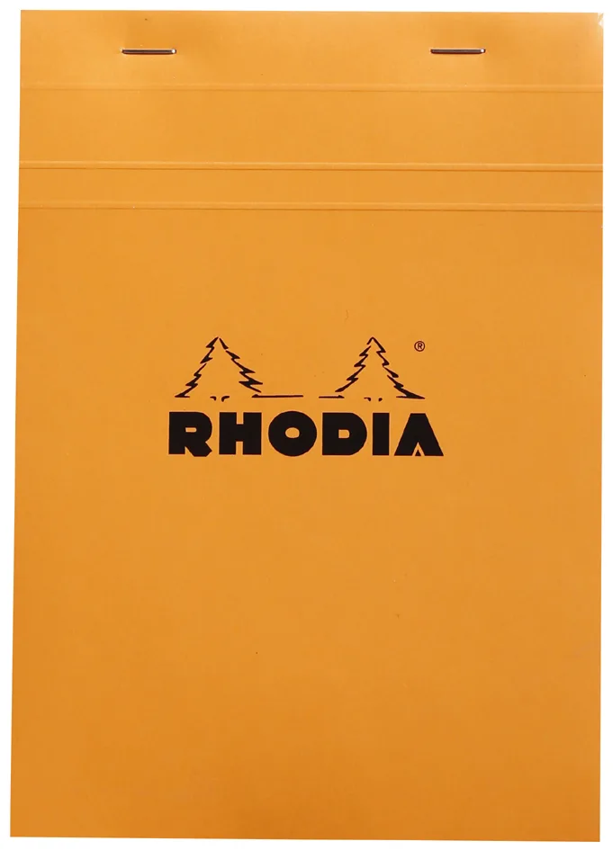 Notizblock No. 16, DIN A5, kariert, orange von Rhodia – Produktfoto