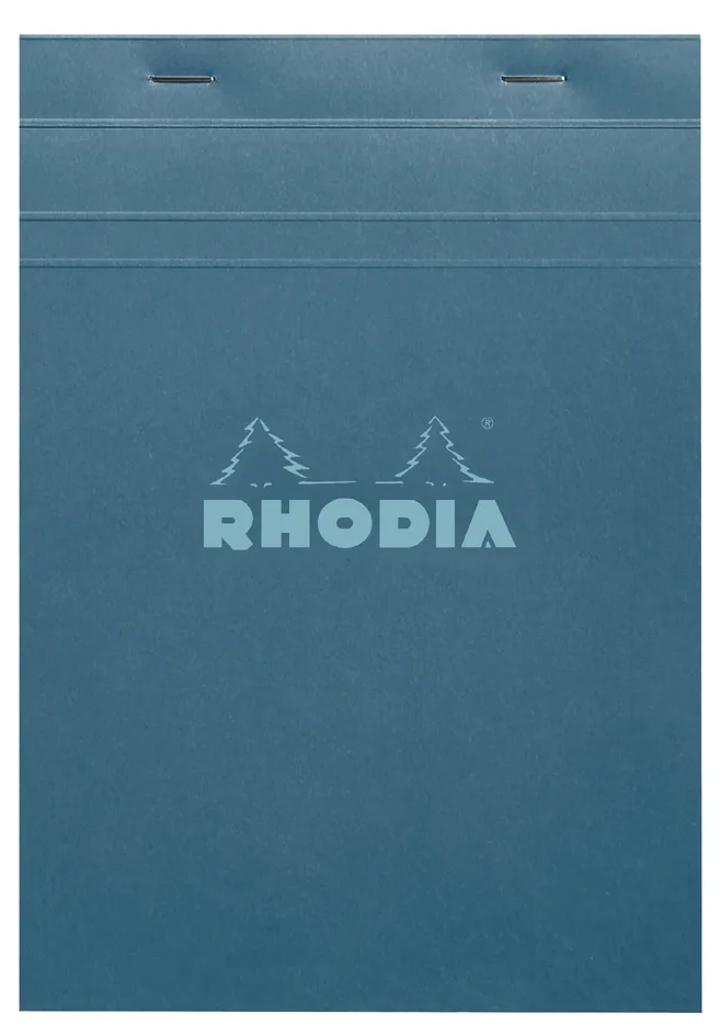 Notizblock No. 16, DIN A5, kariert, pfauenblau från Rhodia – produktbild