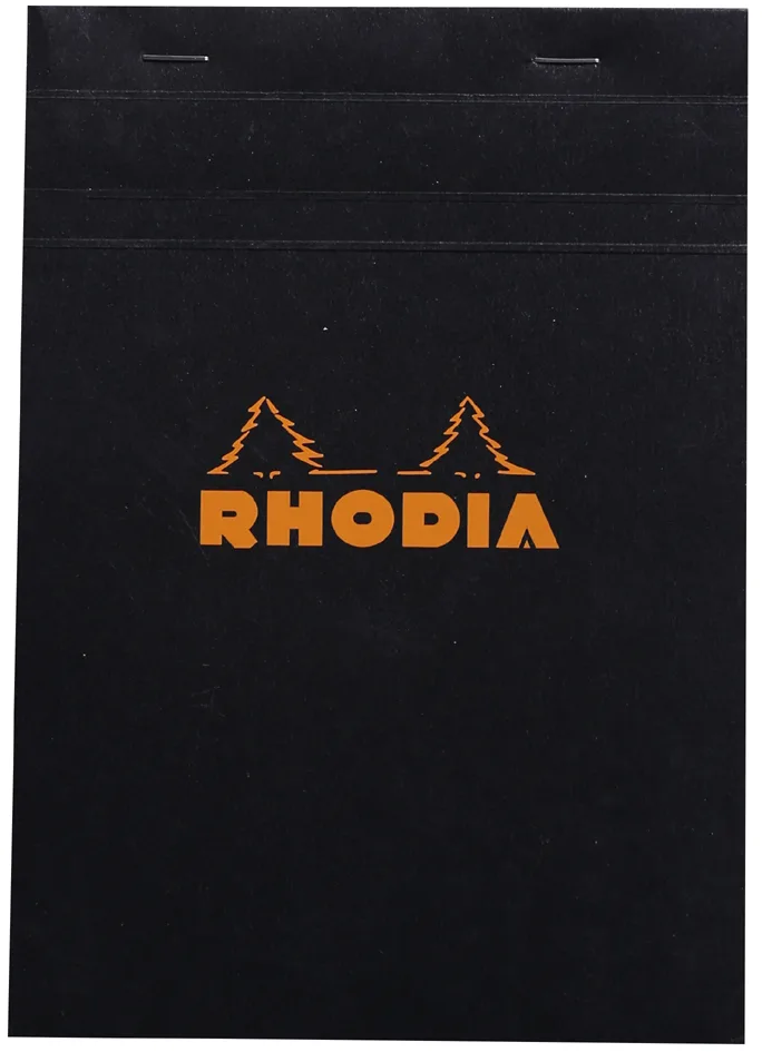 Notizblock No. 16, DIN A5, kariert, schwarz van Rhodia – productfoto