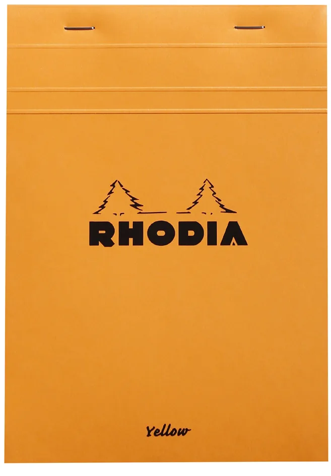 Notizblock No. 16 Yellow, DIN A5, kariert, orange van Rhodia – productfoto