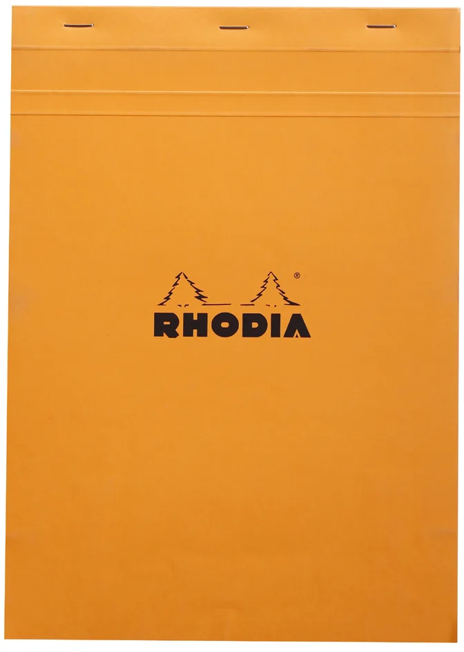 Notizblock No. 18, DIN A4, kariert, orange von Rhodia – Produktfoto