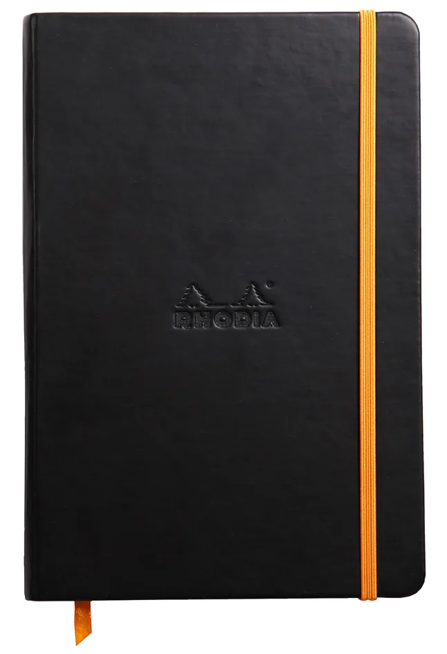 Notizbuch RHODIARAMA, DIN A5, liniert, schwarz von Rhodia – Produktfoto