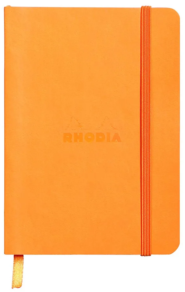 Notizbuch RHODIARAMA, DIN A6, liniert, orange von Rhodia – Produktfoto