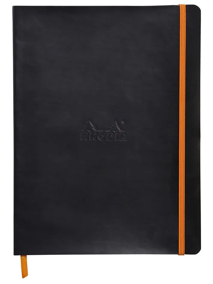 Notizbuch RHODIARAMA, DIN B5, liniert, schwarz von Rhodia – Produktfoto