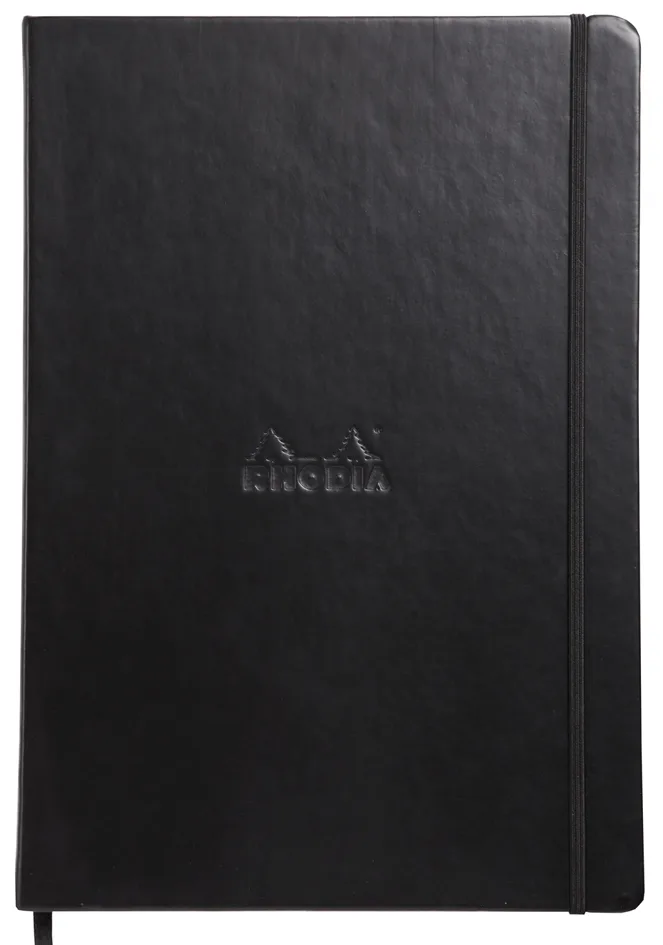 Notizbuch , Webnotebook, , DIN A4, liniert, schwarz von Rhodia – Produktfoto