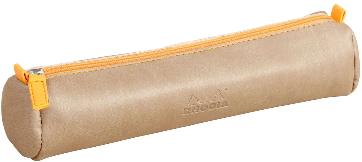 Rhodiarama Pennen Etui Rond de Rhodia en Taupe – photo produit