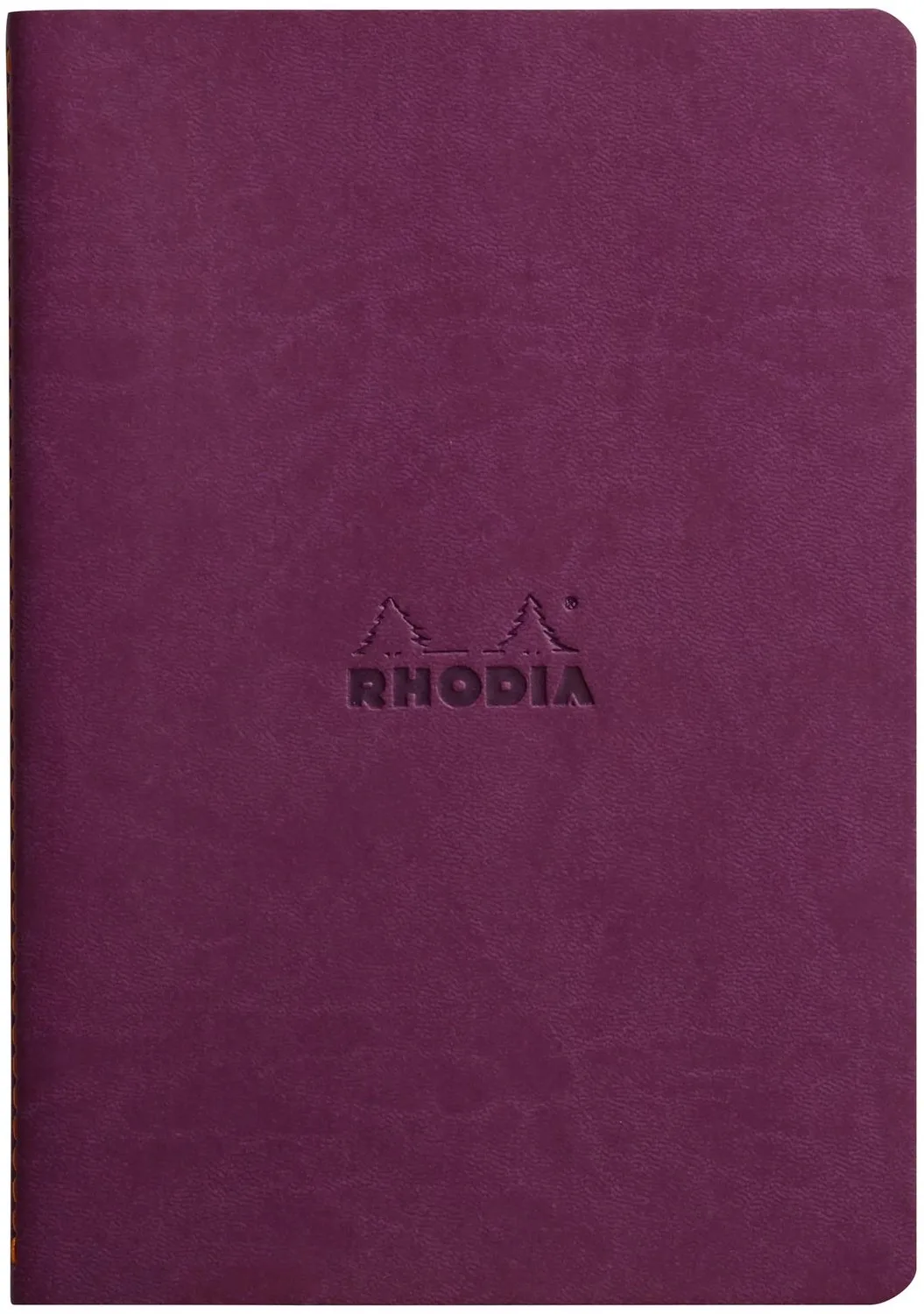 Rhodiarama - Schrift - A5 - Gelinieerd - Italiaans Kunstleer - Ivoorkleurig Papier - 90 g - 32 Vel - Paars von Rhodia in Lila – Produktfoto