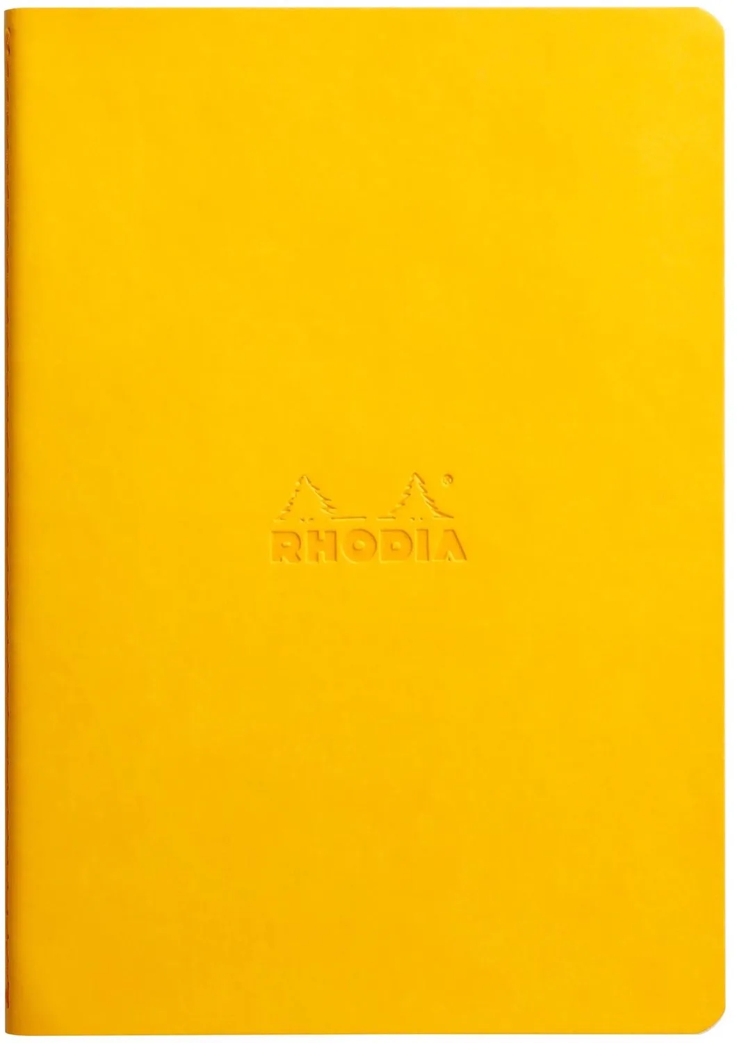 Rhodiarama - Schrift - A5 - Gelinieerd - Italiaans Kunstleer - Ivoorkleurig Papier - 90 g - 32 Vel de Rhodia en Daffodil – photo produit