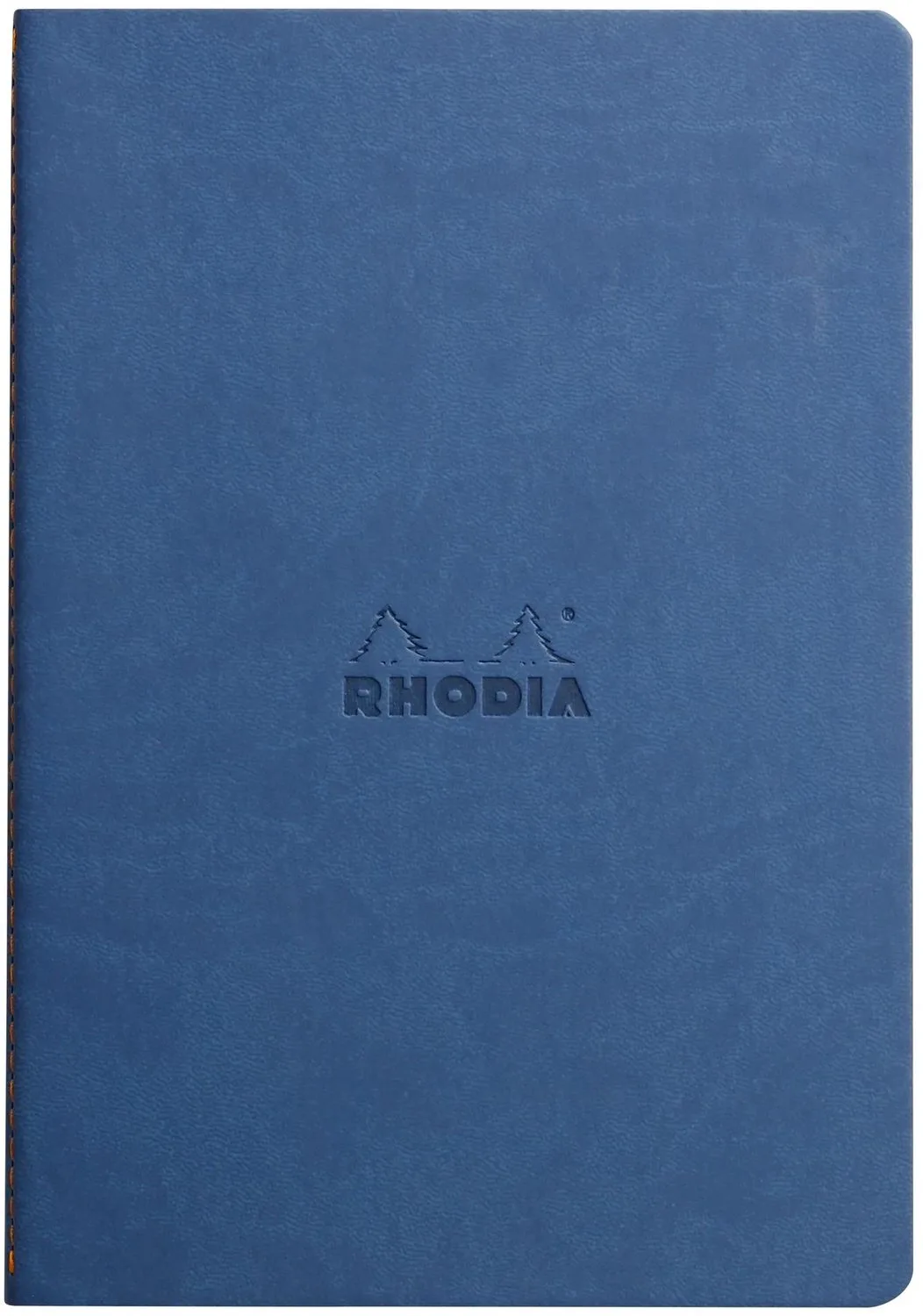 Rhodiarama - Schrift - A5 - Gestippeld - Italiaans Kunstleer - Ivoorkleurig Papier - 90 g - 32 Vel - Sapphire de Rhodia en Saphire – photo produit