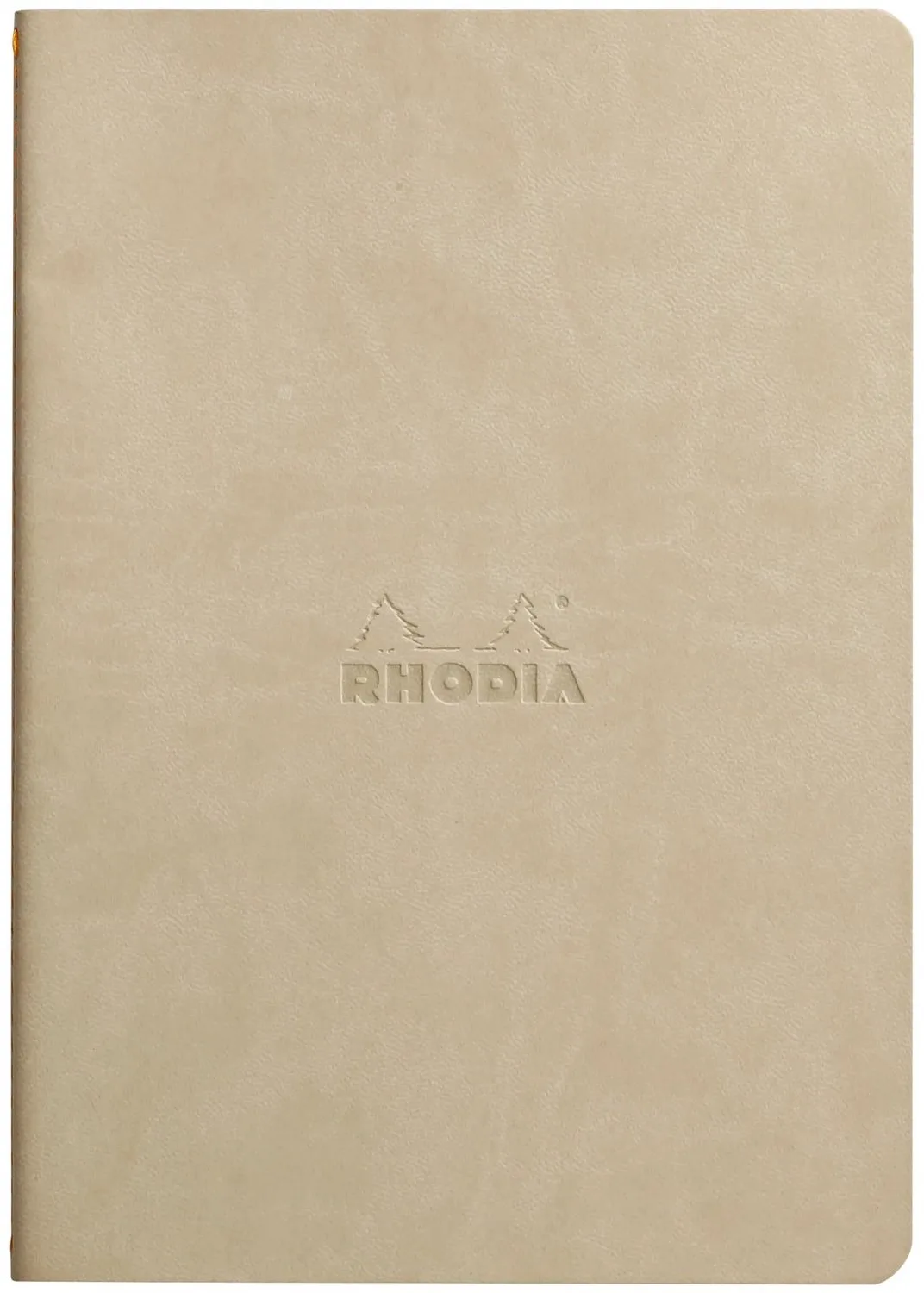 Rhodiarama - Schrift - A5 - Gestippeld - Italiaans Kunstleer - Ivoorkleurig Papier - 90 g - 32 Vel de Rhodia en Beige – photo produit