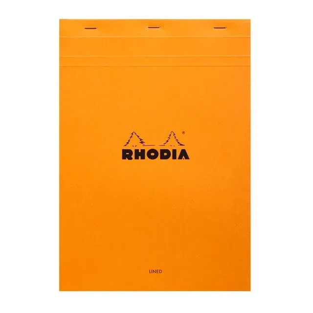 Schrijfblok rhodia a4 lijn 80vel 80gr or | 5 stuks van Rhodia – productfoto
