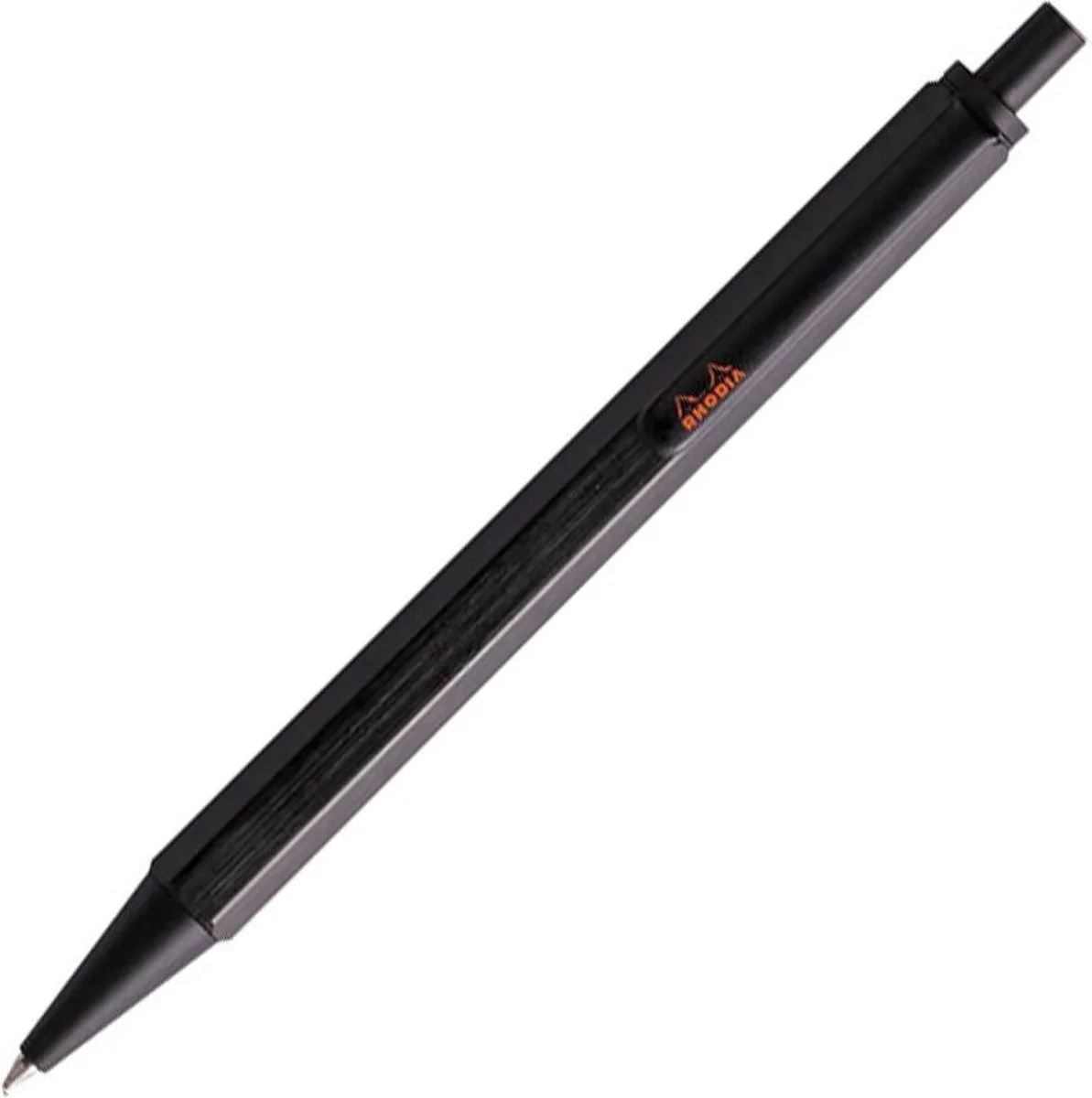 Script Balpen – Zwart – 0.7 mm - Zwarte inkt fra Rhodia i Zwarte body, Zwarte inkt – produktbillede