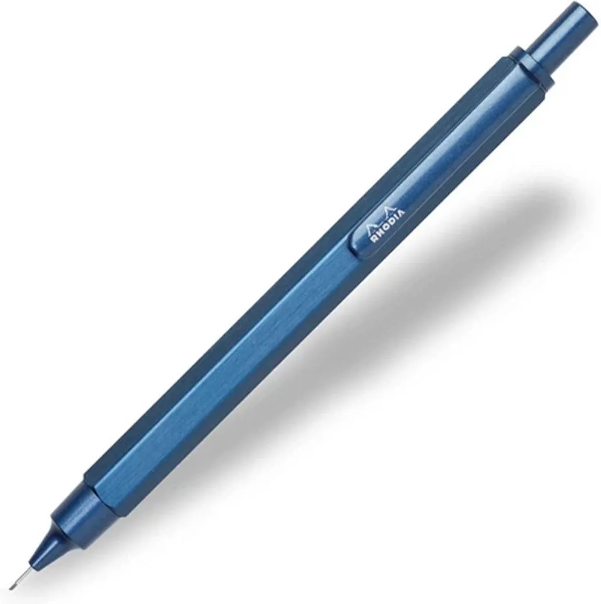 Script Mechanical Vulpotlood – Blauwe body – 0,5 mm schrijfbreedte fra Rhodia i Mørkeblå – produktbillede