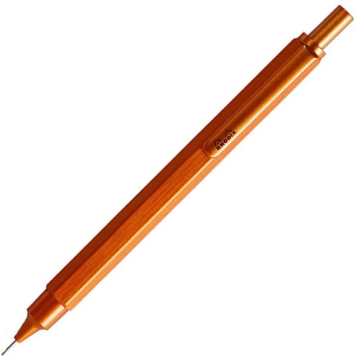 Script Mechanical Vulpotlood – body – 0,5 mm schrijfbreedte fra Rhodia i Orange – produktbillede