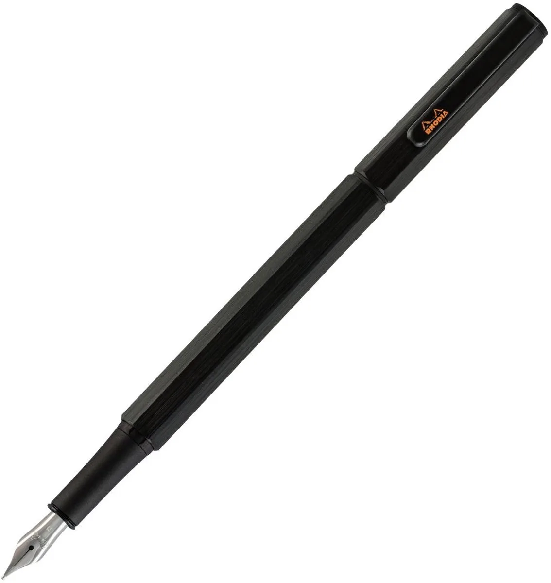 scRipt vulpen - B - Incl. converter - Zwart de Rhodia en Zwart aluminium geborsteld – photo produit
