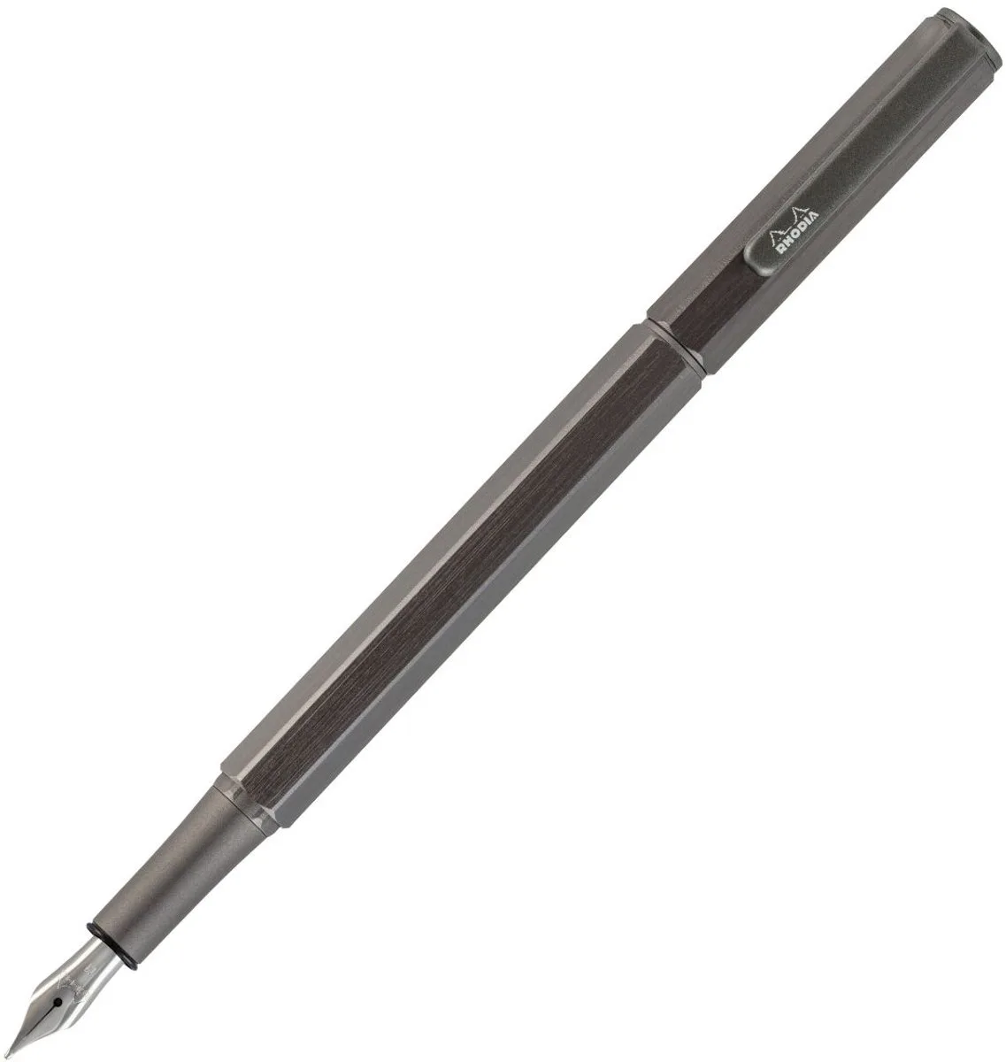 scRipt vulpen - F - Incl. converter - Titanium de Rhodia en Titanium aluminium geborsteld – photo produit