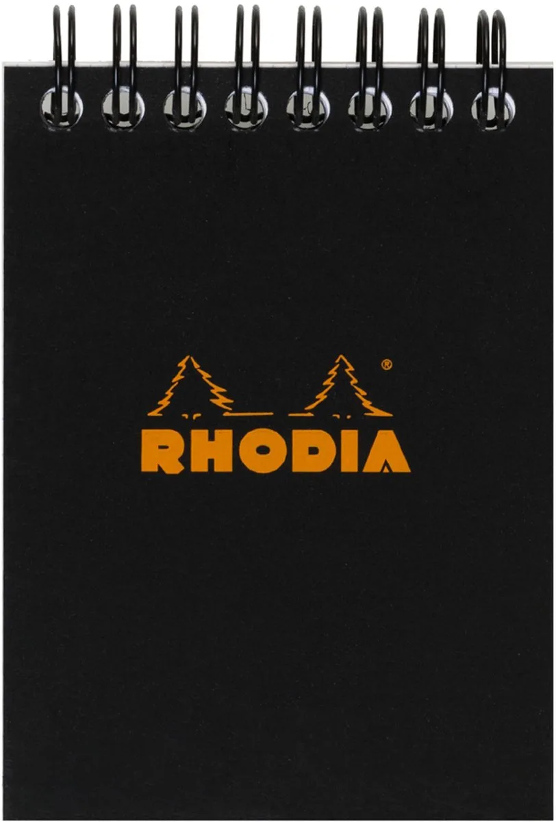 spiraalblok geruit A7-formaat by Rhodia in Orange – product photo