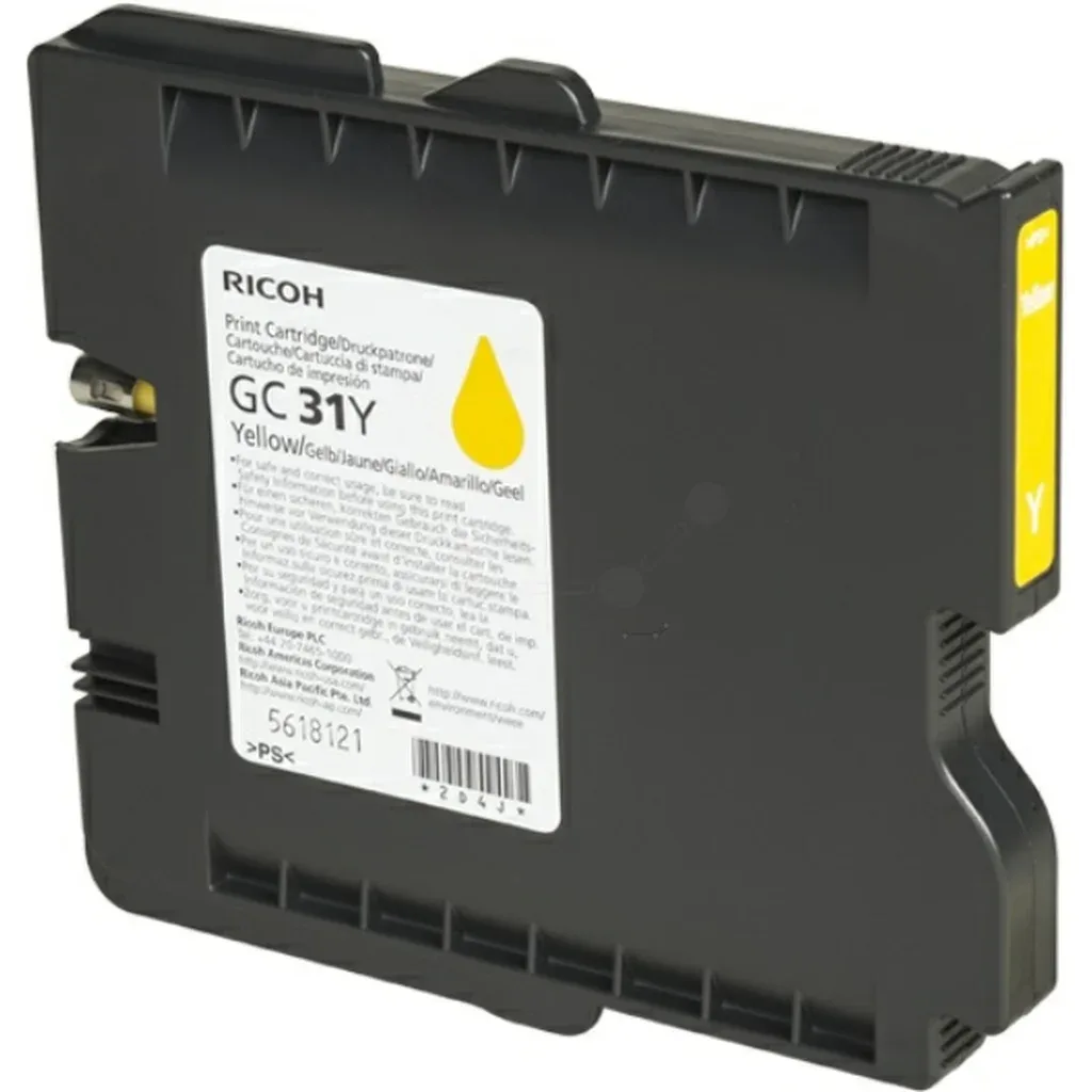 Inktpatroon geel, 1.560 pagina's 405691 N/A van Ricoh – productfoto