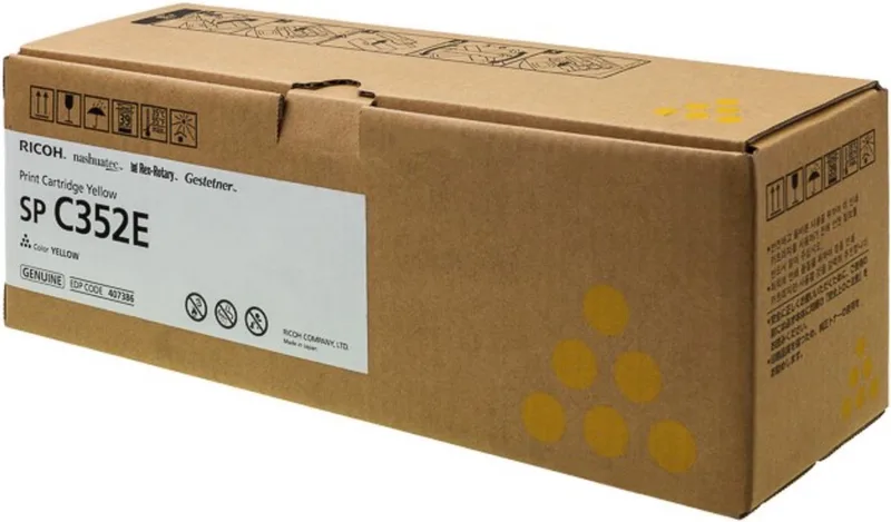 MP C3502E toner - (origineel) by Ricoh in Yellow – product photo