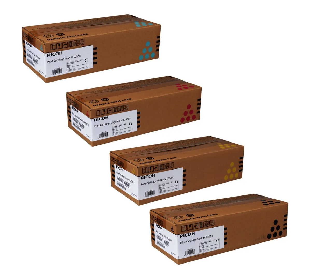 Original M C250 H Toner - 4er Multipack de Ricoh – photo produit